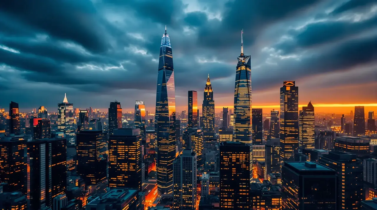 城市夜景航拍曝光，取景地成网红打卡点